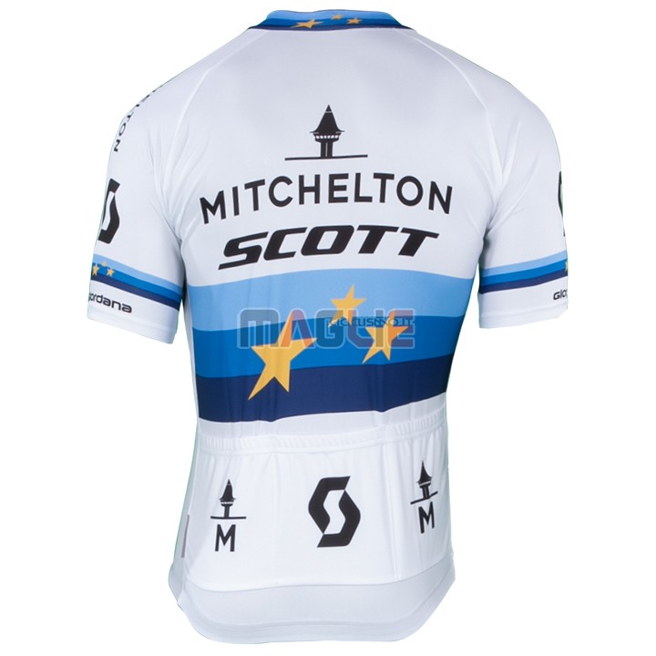 Maglia Mitchelton Scott Campione Europa Manica Corta 2018